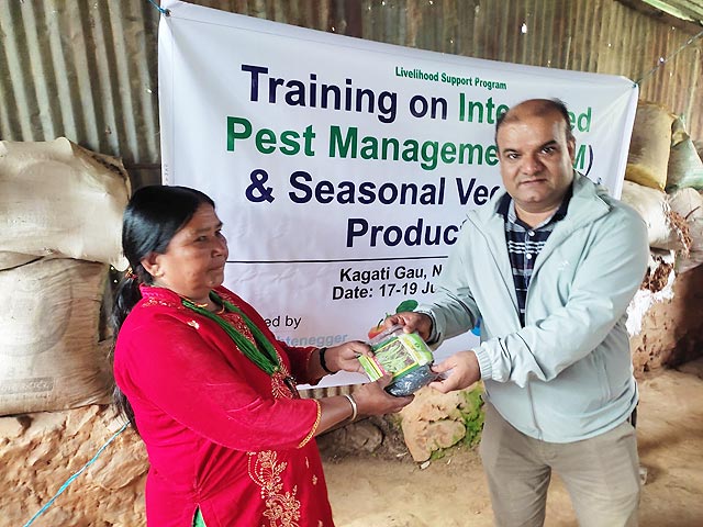 INTEGRATED PEST MANAGEMENT (IPM) AND VEGETABLE PRODUCTION TRAINING AT KAGATIGAU, NUWAKOT