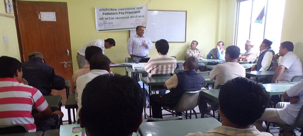 Polluters Pay Principle Discussion program at Chamati, Kathmandu